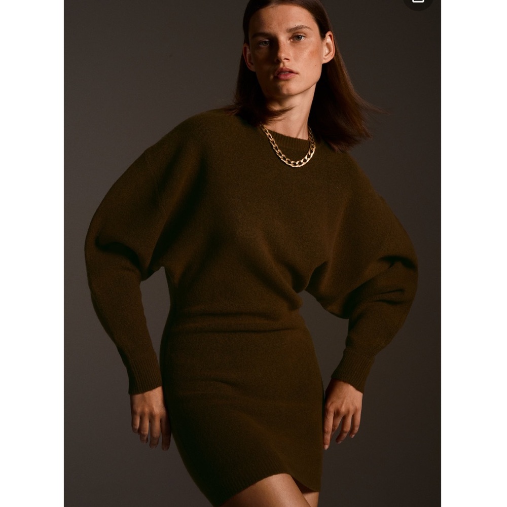 Zara voluminous knit dress